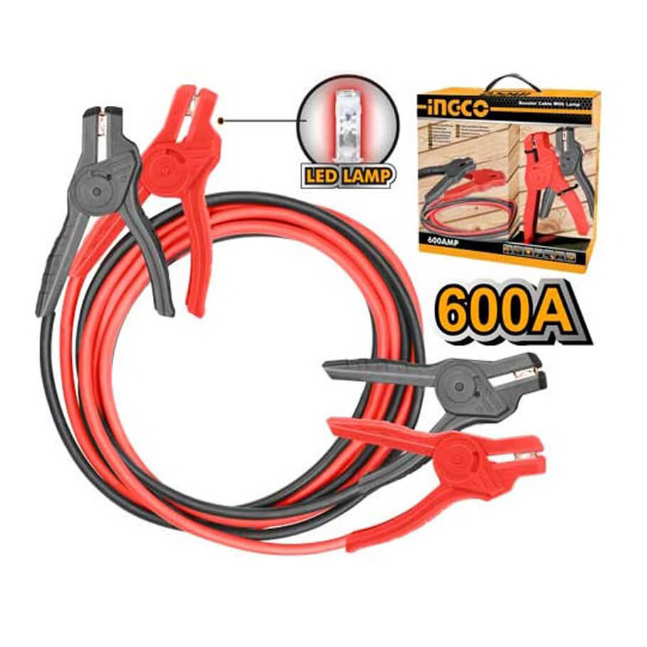 Dây cáp sạc bình có đèn Led INGCO HBTCP6008L